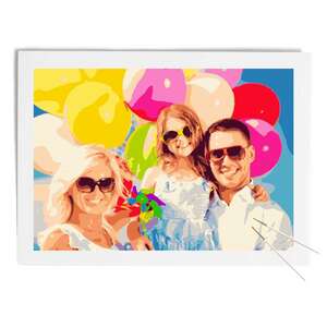 Custom Paint by Numbers 28x20 - DIY FRAME  -  Pieces